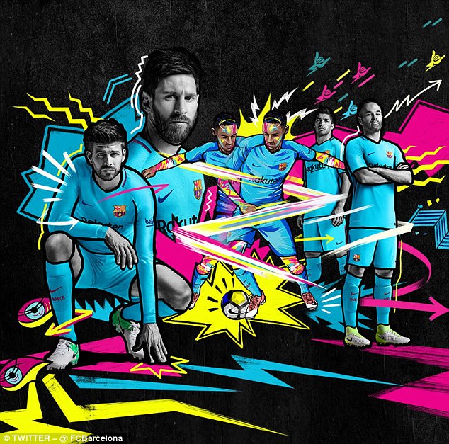 Barcelona Umumkan Jersey Biru untuk Laga Tandang Musim 2017 - 2018
